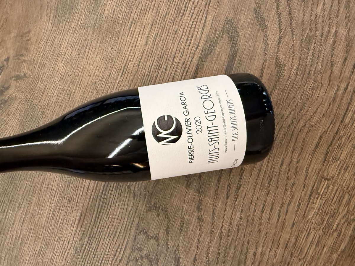 MORON GARCIA NUITS SAINT GEORGES AUX SAINT JULIENS 2020